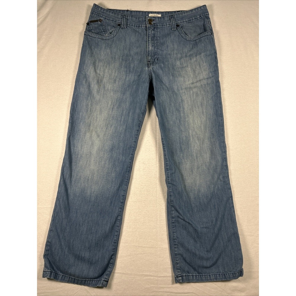 DKNY Men’s Jeans Performance Denim 36x30 Wide Leg 100% Cotton Baggy Vintage